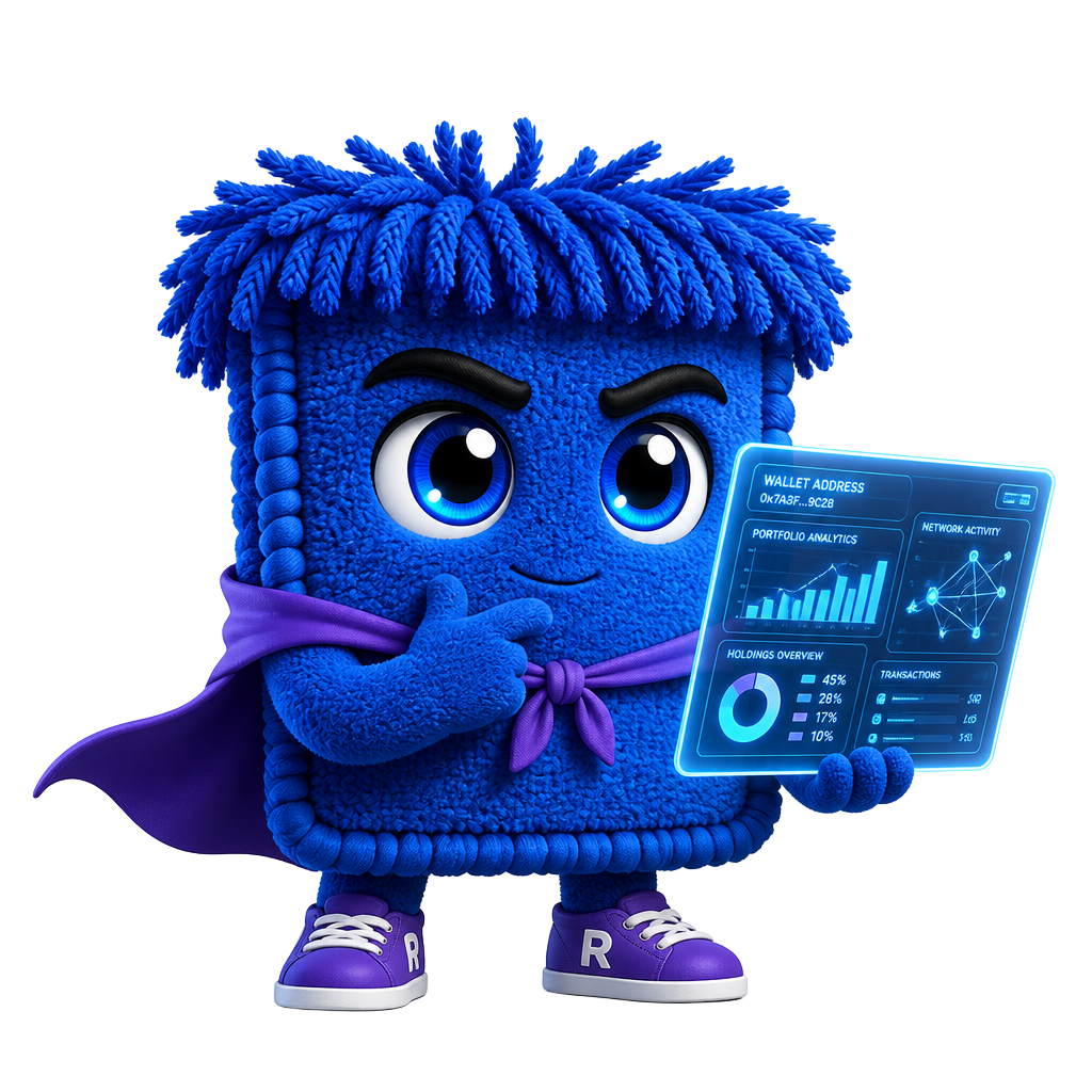 Blue Ruggy analyzing data