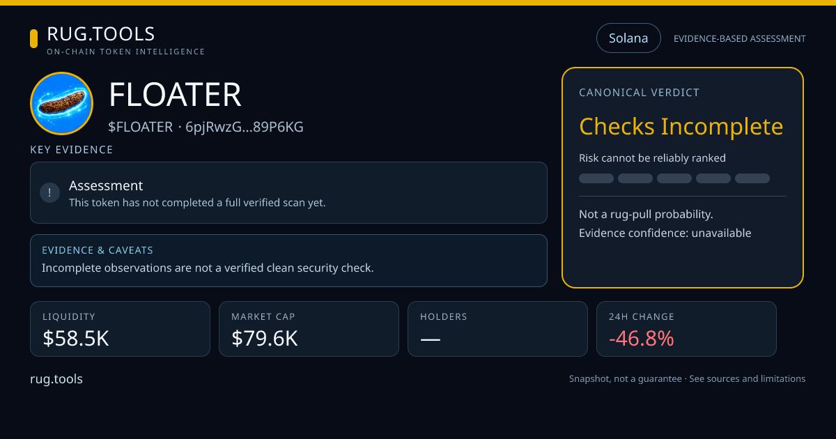 FLOATER — High Risk | Rug.Tools